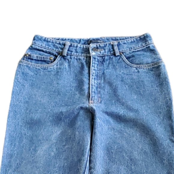 LIZ WEAR Blue Jeans Size 10 "Fight Fat" - Picture 3 of 9